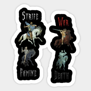 Four Horsemen of the Apocalypse Sticker